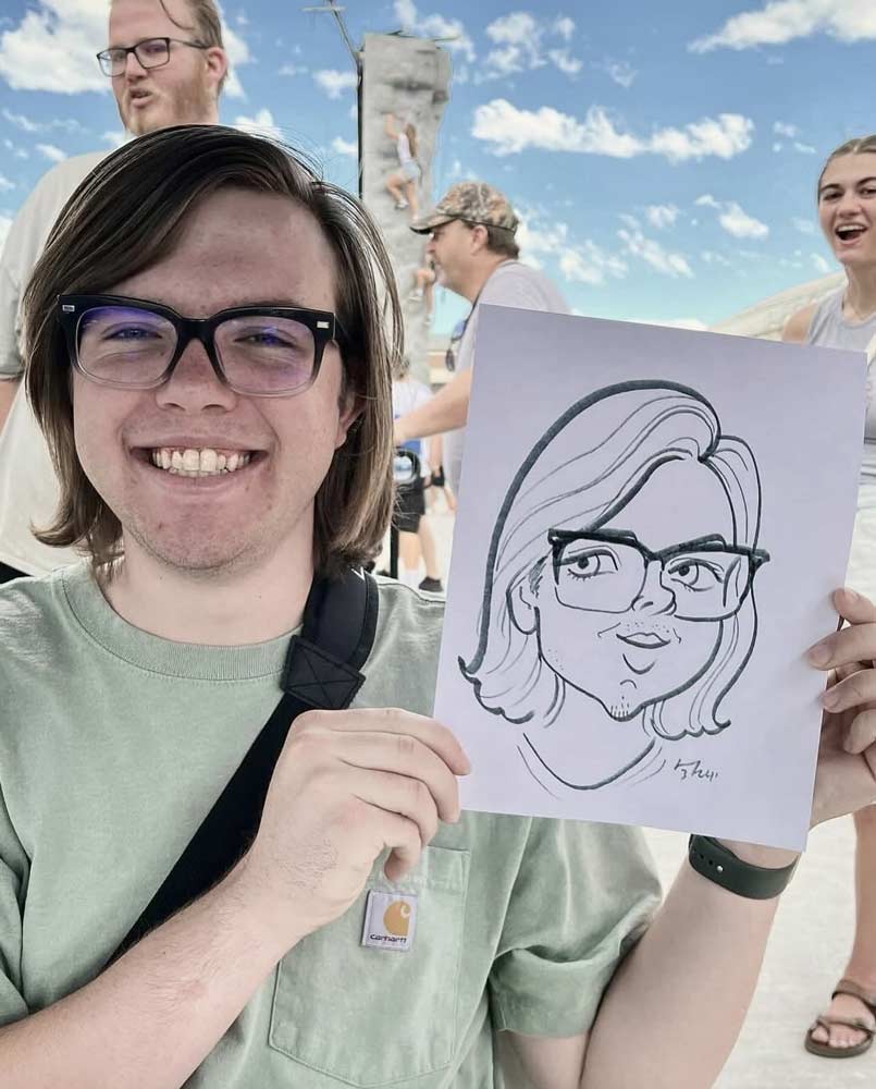 Community event caricature artist Salt Lake City